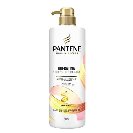 Shampoo Pantene 510Ml Queratina - Drogaria Poupa Centro