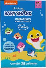 Curativos Cremer Baby Shark - 25 Unidades - Drogaria Poupa Centro