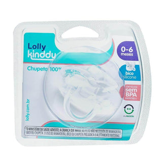 Chupeta Lolly Kinddy Tam 1 Transparente - Drogaria Poupa Centro