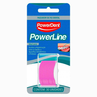 Passafio Dental Powerdent Powerline Com 30 Unidades - Drogaria Poupa Centro