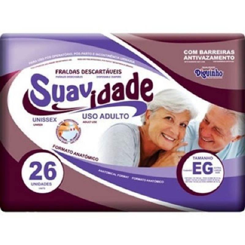 Fralda Geriatrica Suavidade EG Com 26 Unidades - Drogaria Poupa Centro
