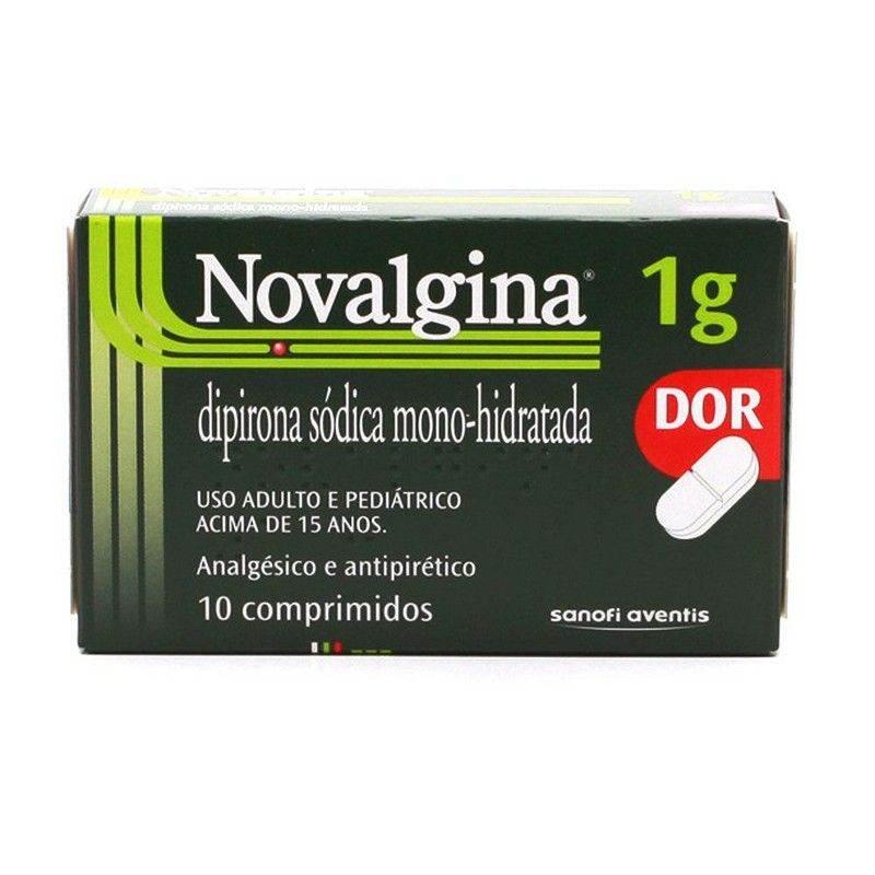 Novalgina 1G 10 Comprimidos - Drogaria Poupa Centro