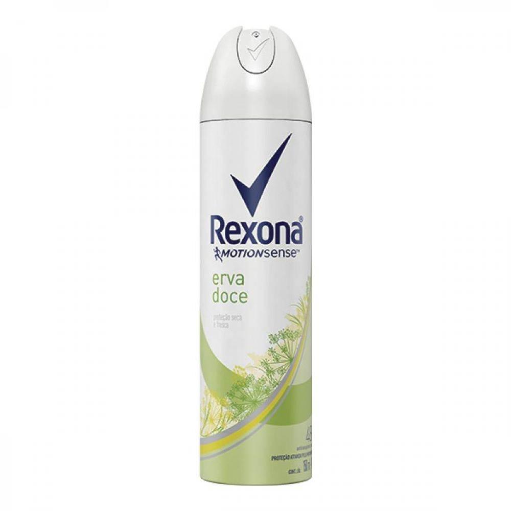 Desodorante Rexona Aerosol Erva Doce 150ml - Drogaria Poupa Centro