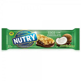 Barra de Cerais Nutry Coco com Sabor Chocolate 22g