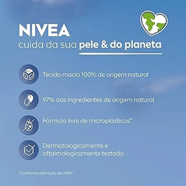 Lenço Demaquilante Nivea 3 em 1 Ação Refrescante com 25und