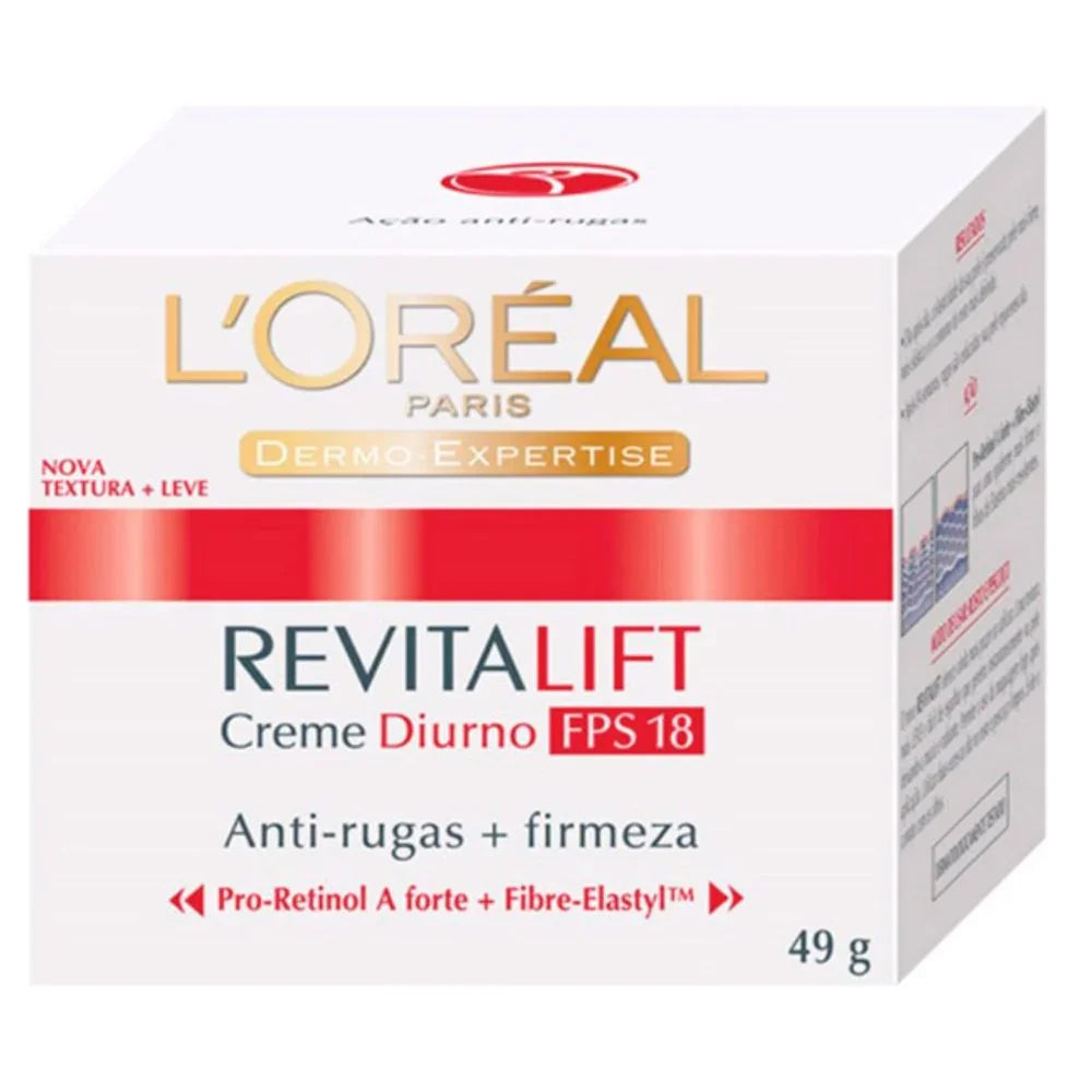 Creme Antirrugas Loreal Revitalift Fps30 - 49G - Drogaria Poupa Centro