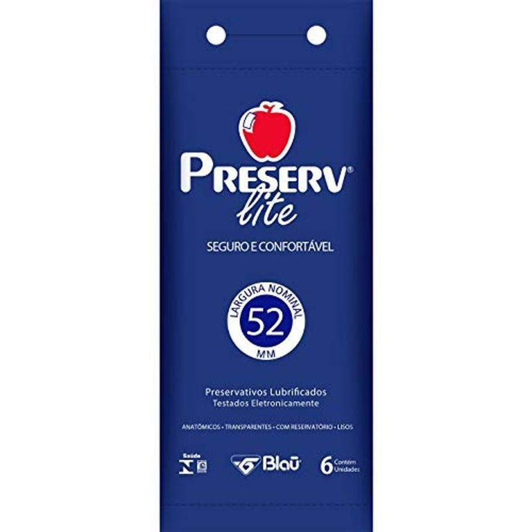 Preservativo Preserv Lite Com 6 Unidades - Drogaria Poupa Centro