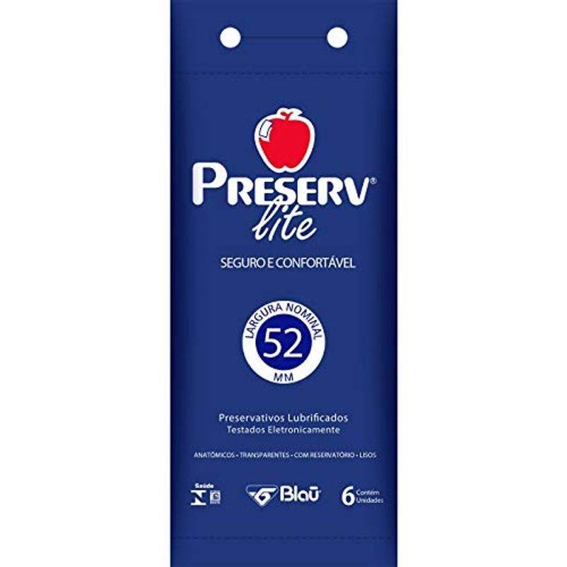 Preservativo Preserv Lite Com 6 Unidades - Drogaria Poupa Centro