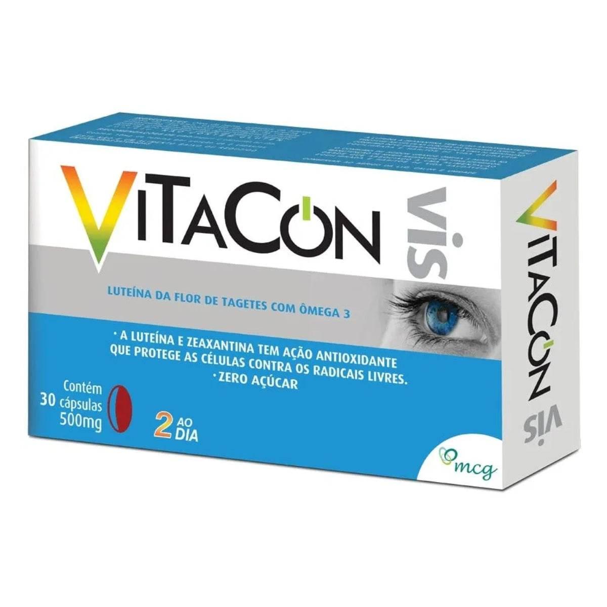 Vitacon Vis Caixa 500mg 30 Cápsulas - Drogaria Poupa Centro
