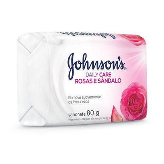 Sab J&J 80G Rosas E Sandalo - Drogaria Poupa Centro