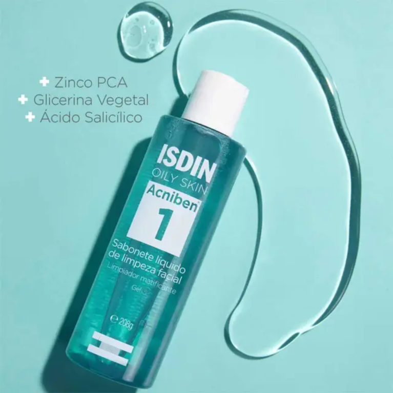 Isdin Acniben Sababonete Líquido Limpeza Facial 208G