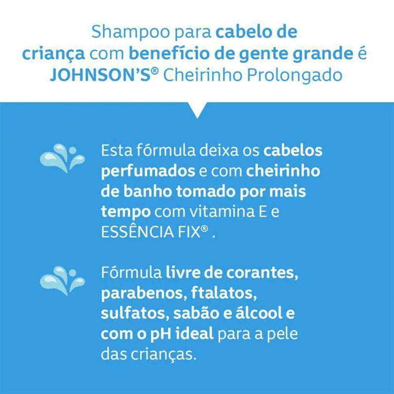 Shampoo Johnson's Baby Cheirinho Prolongado 400ml - Drogaria Poupa Centro