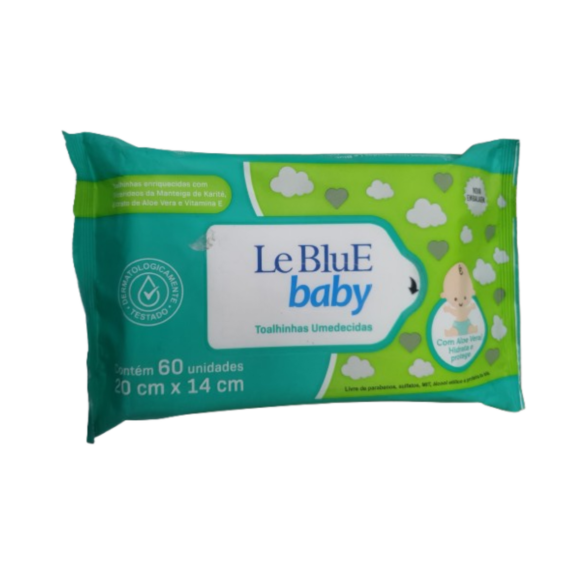 Toalhas Umedecidas Le Blue Baby 60 Unidades