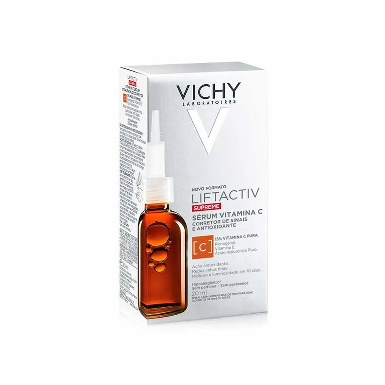 Sérum Facial Vitamina C Vichy Liftactiv Supreme Corretor de Sinais e Antioxidante 20ml