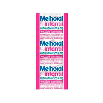 Melhoral Infantil 85Mg - 8 Comprimidos - Drogaria Poupa Centro