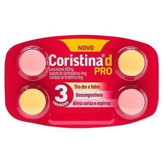 Coristina D Pro 4 Comprimidos - Drogaria Poupa Centro