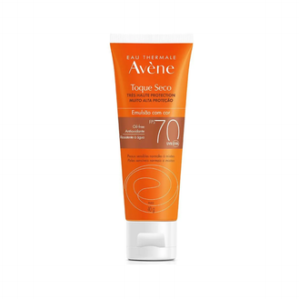 Protetor Solar Facial Avene Toque Seco FPS 70 Com Cor 40g