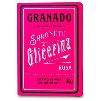 Sabonete em Barra Glicerina Rosa - 90g - Drogaria Poupa Centro