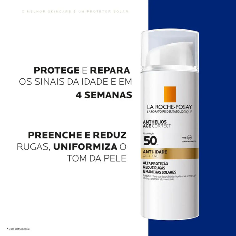 Protetor Solar Facial Anti-Idade La Roche-Posay Anthelios Age Correct FPS 50 50g