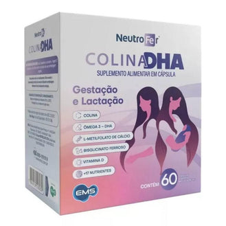 Polivitamínico Neutrofer Colina DHA Gestantes 120 Cápsulas - Drogaria Poupa Centro