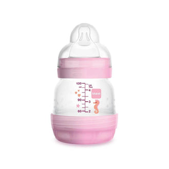 Mamadeira Easy Start Anticólica 130ml Rosa - MAM 4656 - Drogaria Poupa Centro