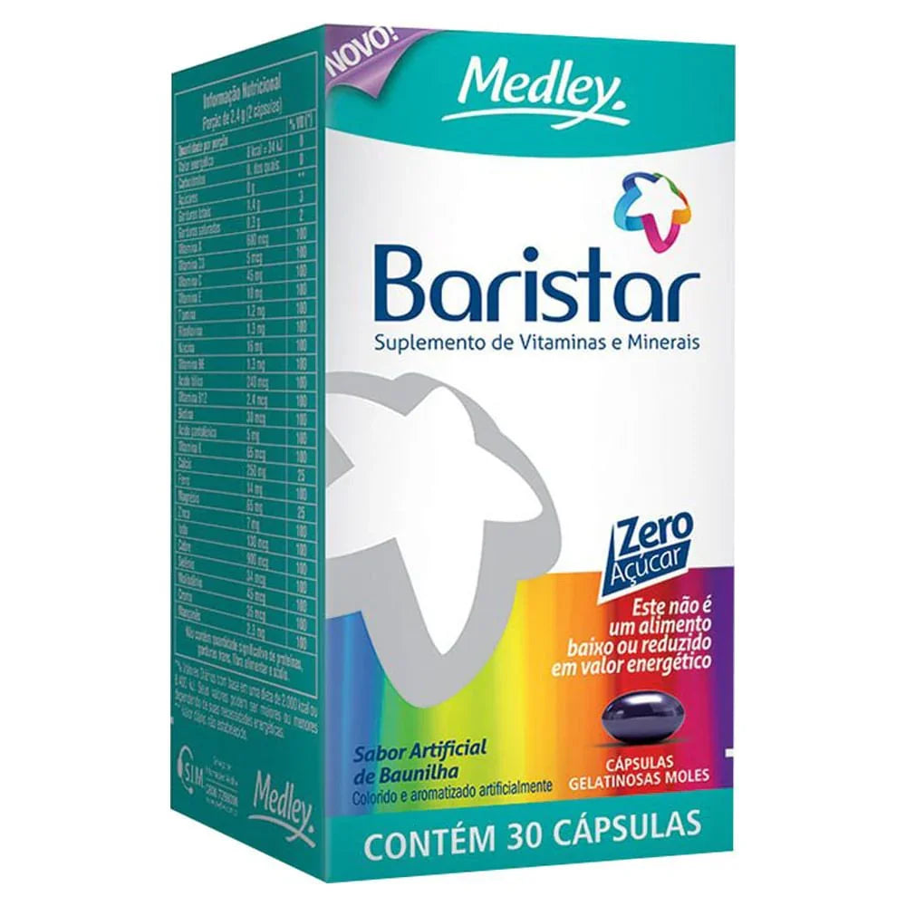 Baristar 30 Comprimidos Medley - Drogaria Poupa Centro