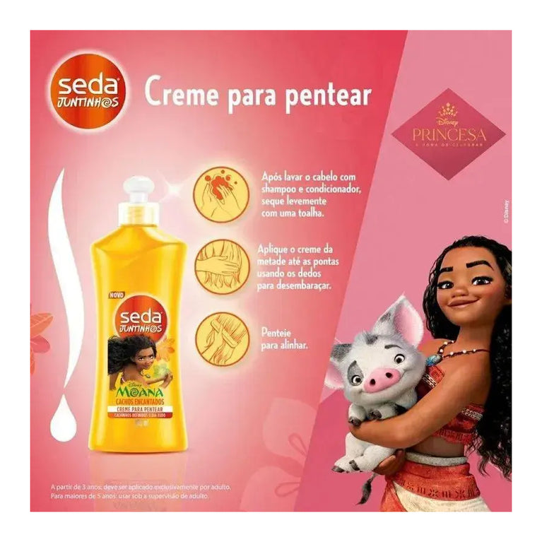 Creme para Pentear Seda Cachos Encantados Moana 300ml