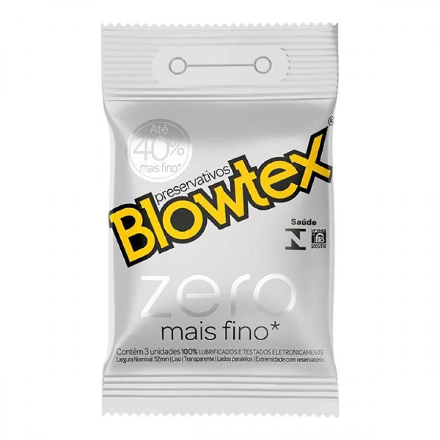 Preservativo Blowtex Zero Com 3 Unidades - Drogaria Poupa Centro