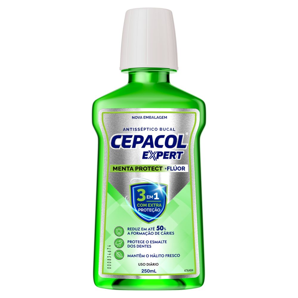 Enxaguante Bucal Cepacol Expert Menta Fluor 250ml