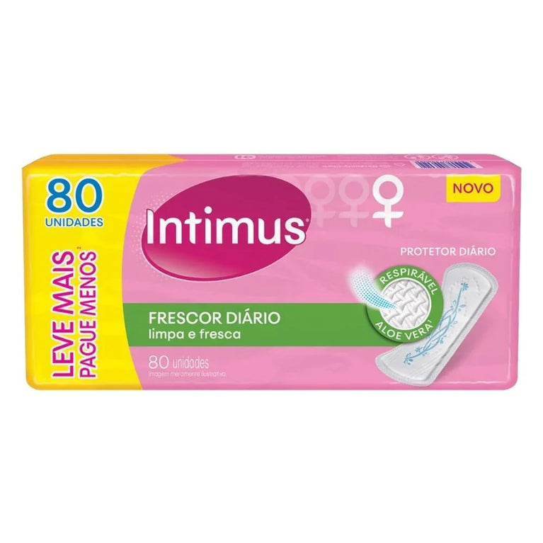 Protetor Diário Intimus Frescor Com 80 Unidades