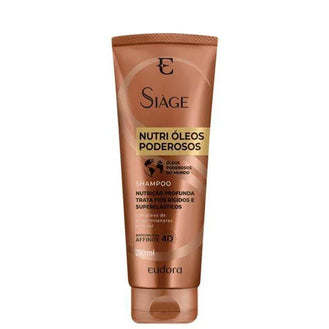 Shampoo Eudora Siage Nutri Oleos Poderosos 250Ml - Drogaria Poupa Centro