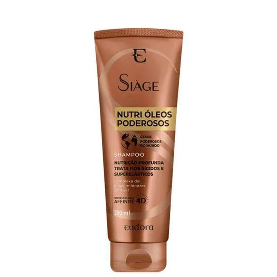 Shampoo Eudora Siage Nutri Oleos Poderosos 250Ml - Drogaria Poupa Centro