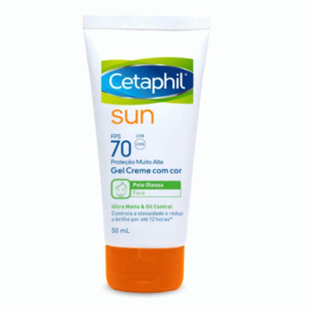 Cetaphil Sun FPS70 Gel Creme Com Cor 50ml - Drogaria Poupa Centro