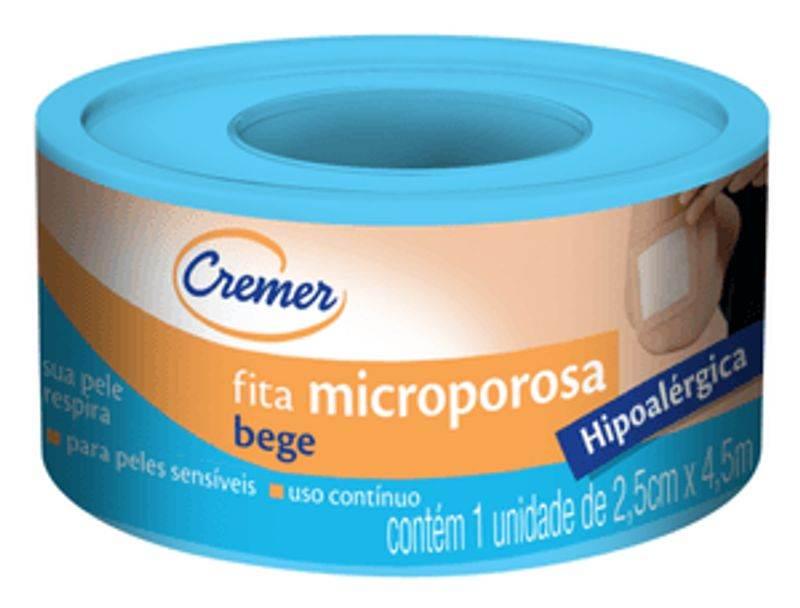 Cremer Fita Microporosa Bege 25X4,5 - Drogaria Poupa Centro