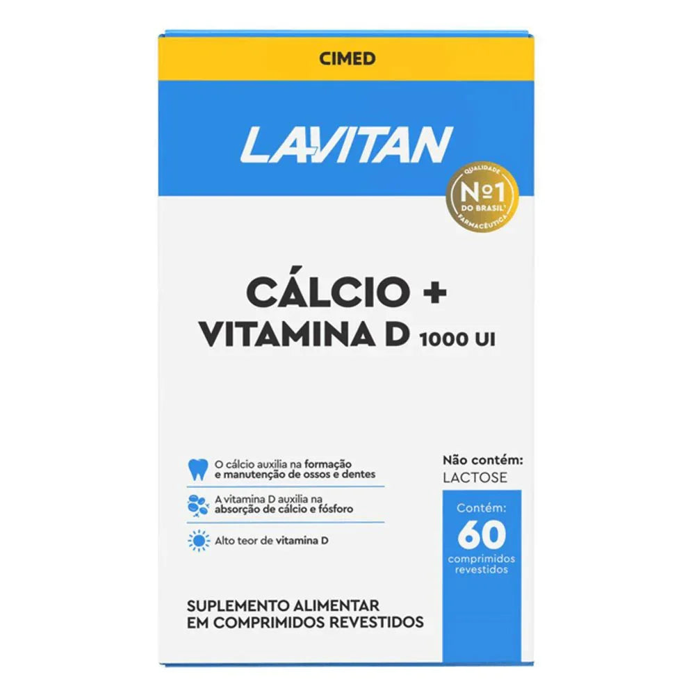Lavitan Cálcio + Vitamina D 1000Ui 60