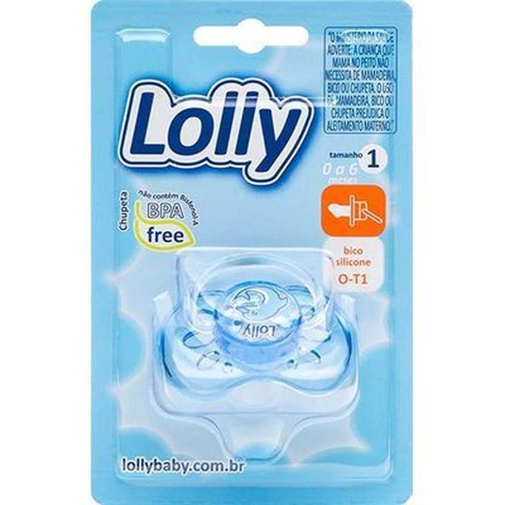 Chupeta Lolly Oceano Silicone T1 Azul - Drogaria Poupa Centro