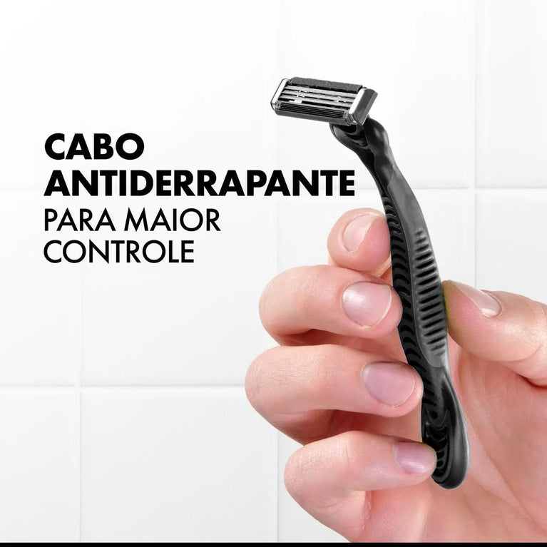 Aparelho de Barbear Gillette Prestobarba 3 Carvão Ativado 2 Unidades