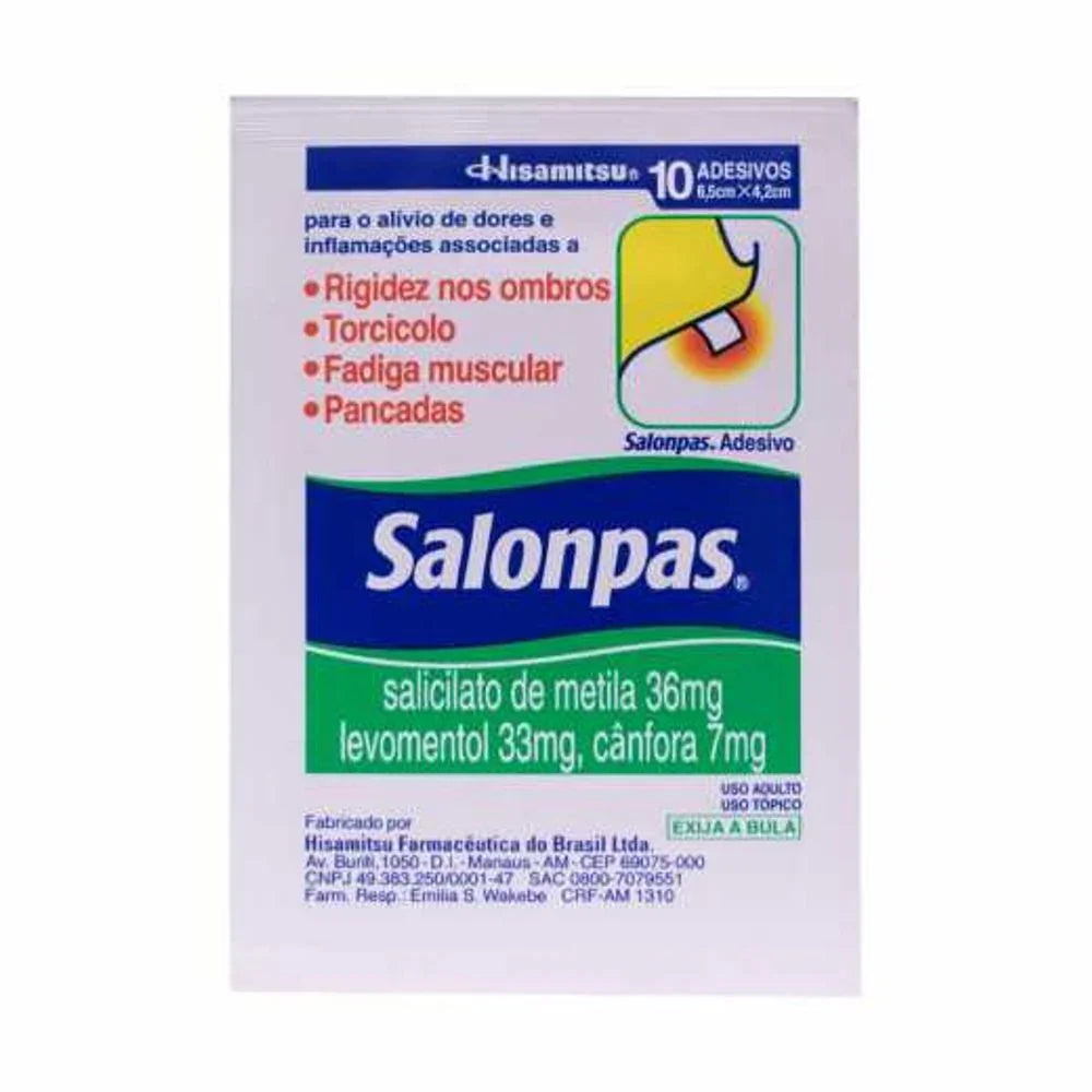 Salonpas Adesivo - Contém 10 Unidades