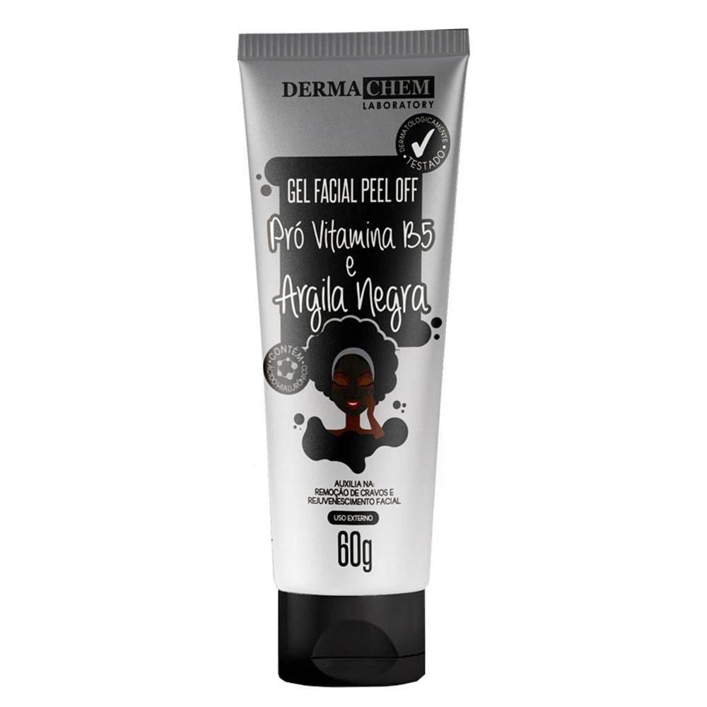 Gel Facial Peel Off Dermachem Pró Vitamina B5 e Argila Negra com 60g - Drogaria Poupa Centro