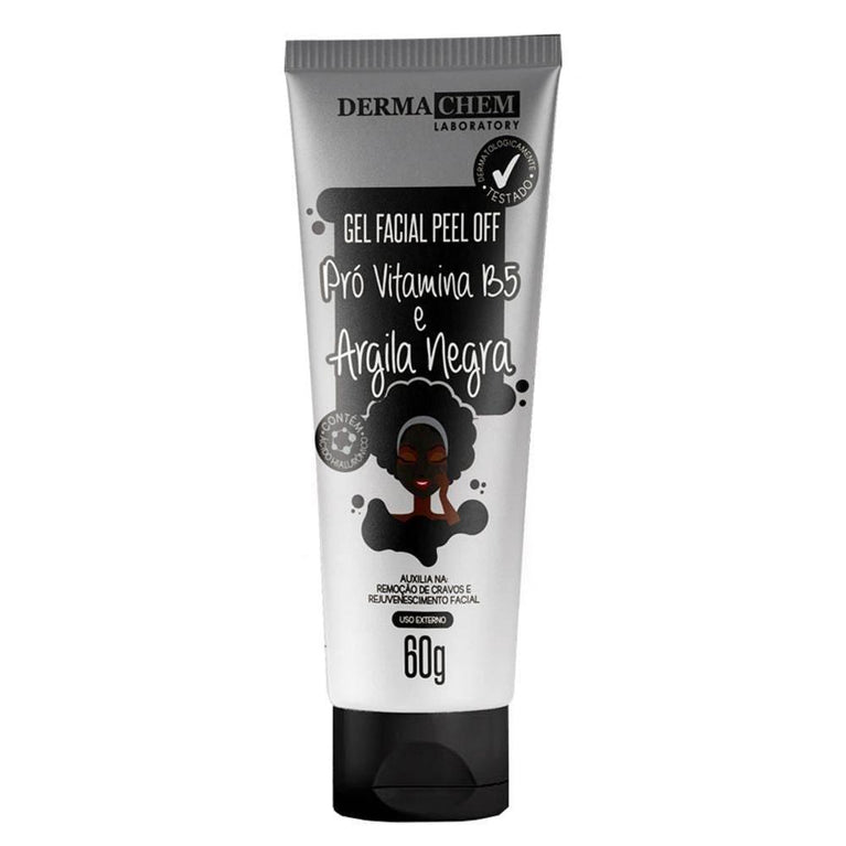 Gel Facial Peel Off Dermachem Pró Vitamina B5 e Argila Negra com 60g - Drogaria Poupa Centro