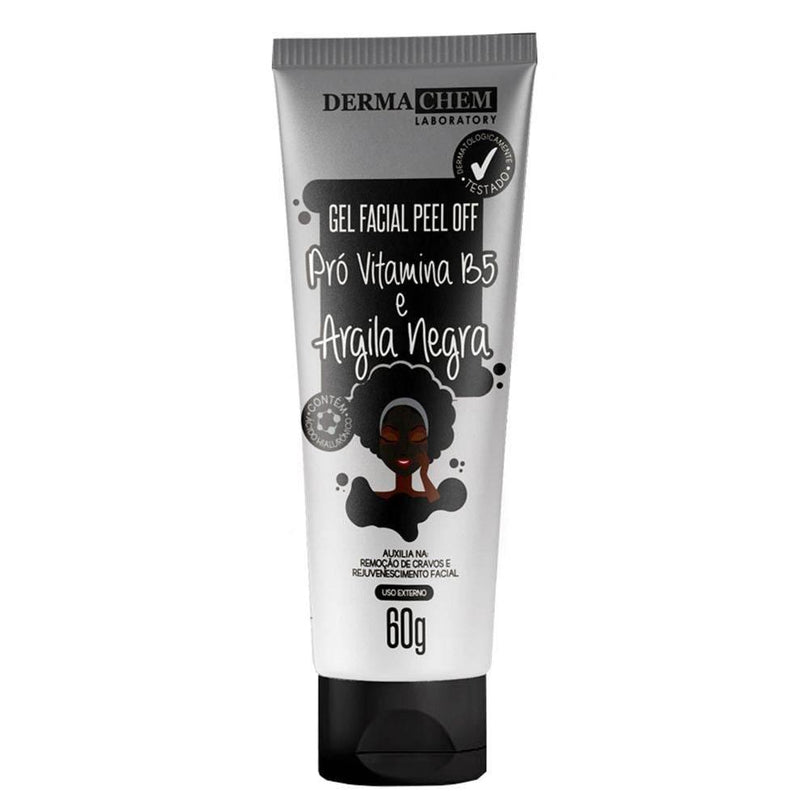 Gel Facial Peel Off Dermachem Pró Vitamina B5 e Argila Negra com 60g - Drogaria Poupa Centro