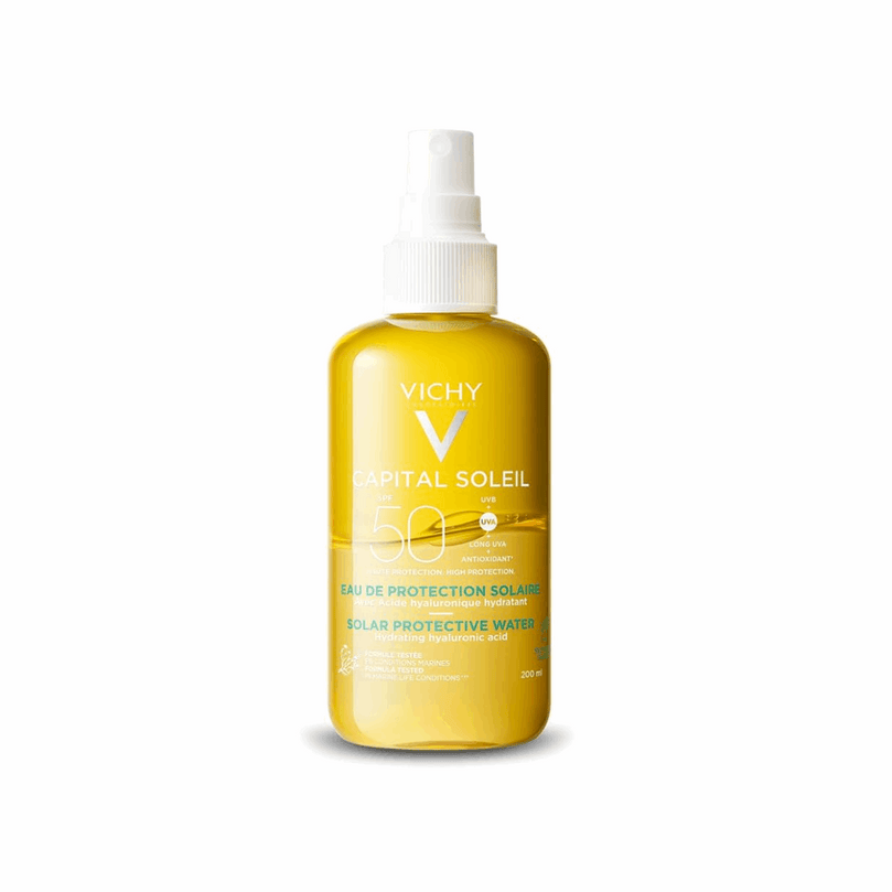Vichy Capital Soleil Água Solar Protetora Hidrat Corporal FPS 50 200ml