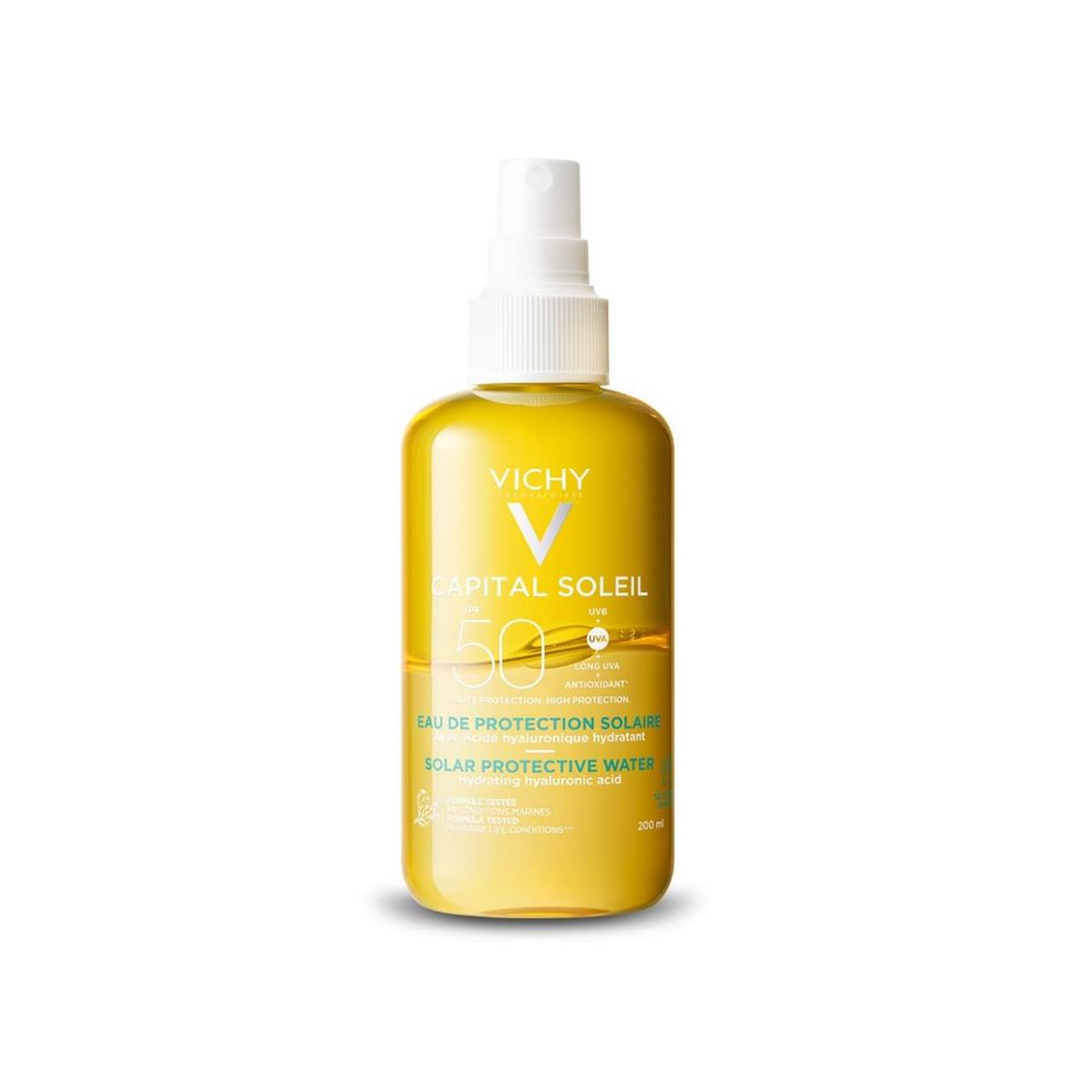 Vichy Capital Soleil Água Solar Protetora Hidrat Corporal FPS 50 200ml