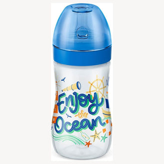 Mamadeira Super Evolution Divertida 300ml Azul - Lolly