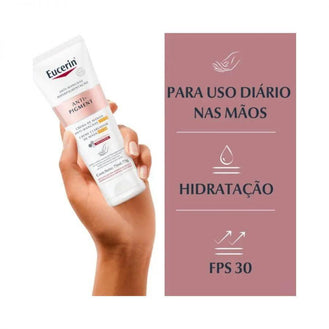 Creme de Mãos Eucerin Anti-Pigment Clareador FPS30 75ML - Drogaria Poupa Centro