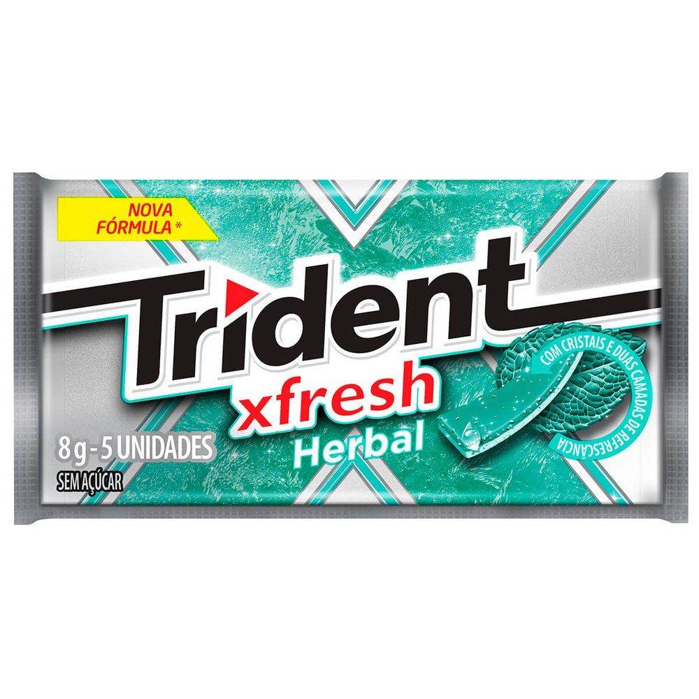 Chiclete Trident Xfresh Herbal - Drogaria Poupa Centro