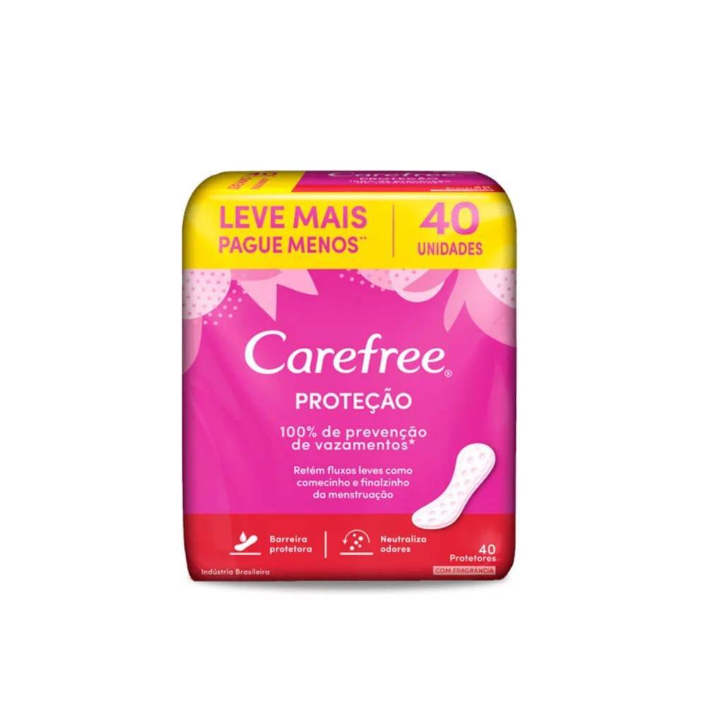 Protetor Diário Carefree Proteção Com Perfume Com 40 Unidades - Drogaria Poupa Centro