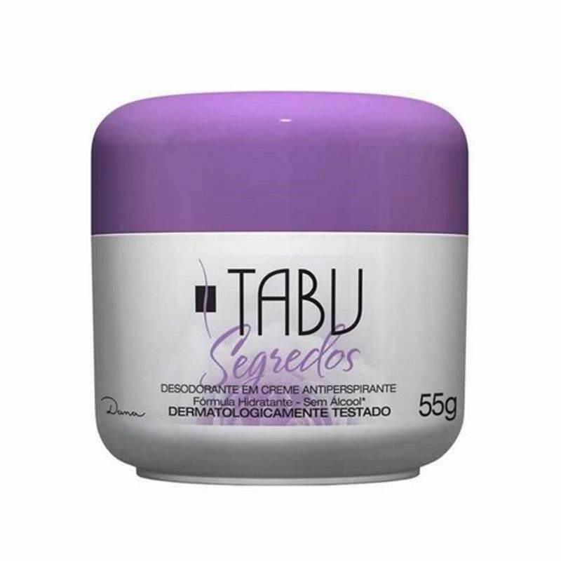 Desodorante Tabu creme segredos 55g - Drogaria Poupa Centro