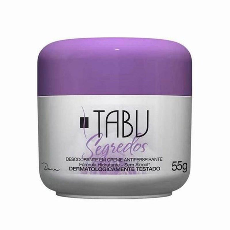 Desodorante Tabu creme segredos 55g - Drogaria Poupa Centro