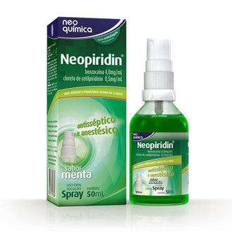 Spray para Garganta Neopiridin Sabor Menta 50ml - Drogaria Poupa Centro